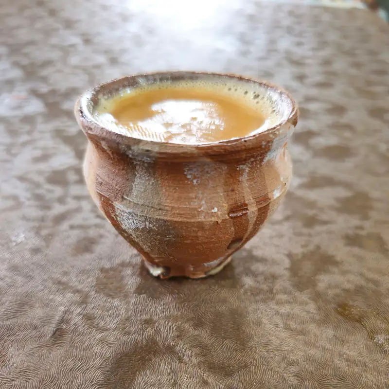 A clay kulhad of hot chai